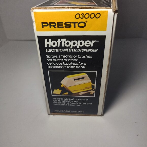 VINTAGE PRESTO ELECTRIC HOT TOPPER BUTTER SPRAYER POPCORN COMPLETE NEW/SEALED - Picture 3 of 6